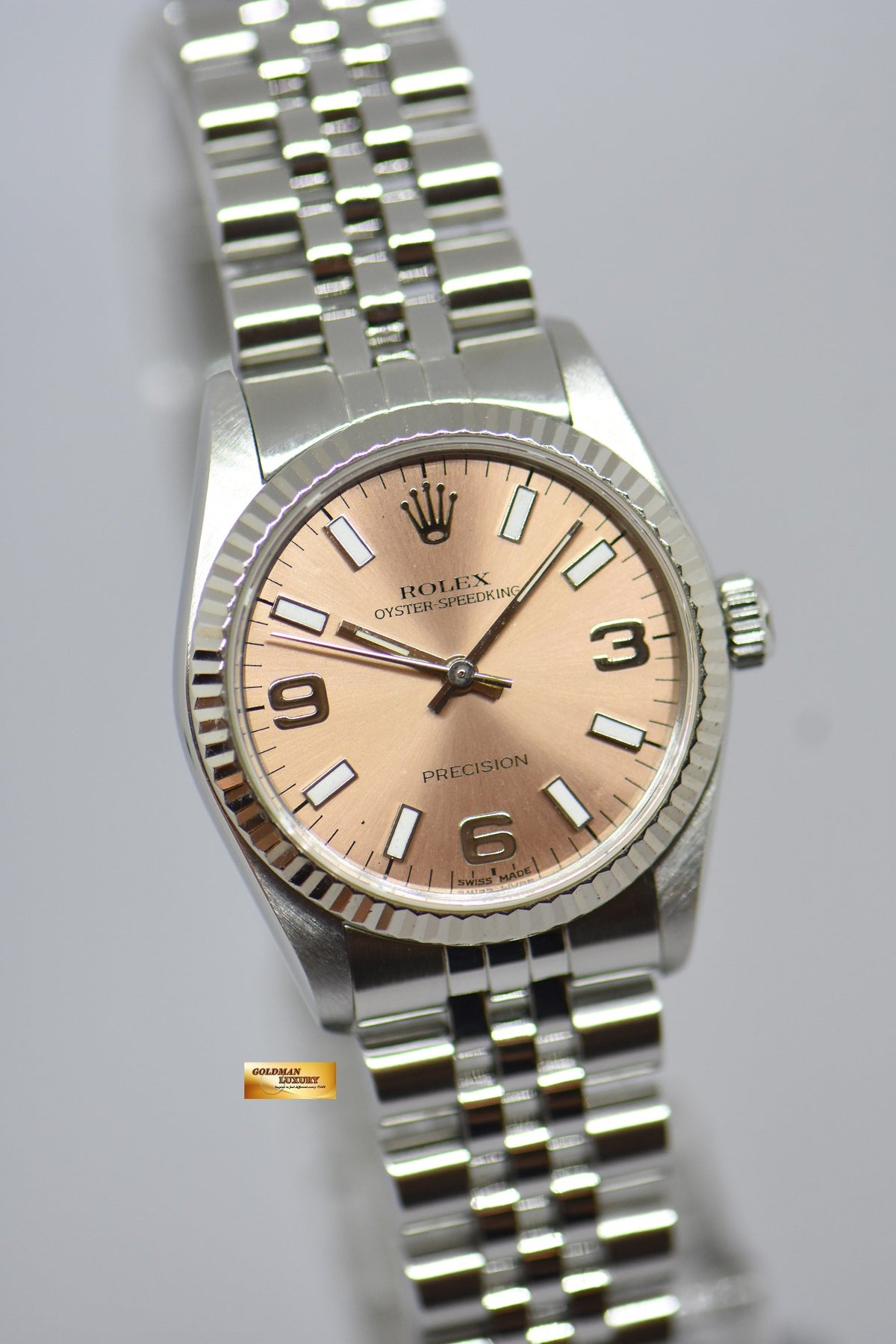 [SOLD] ROLEX OYSTER PERPETUAL BOYSIZE 31mm STEEL JUBILEE BRACELET 67514 [RECON DIAL] (MINT)