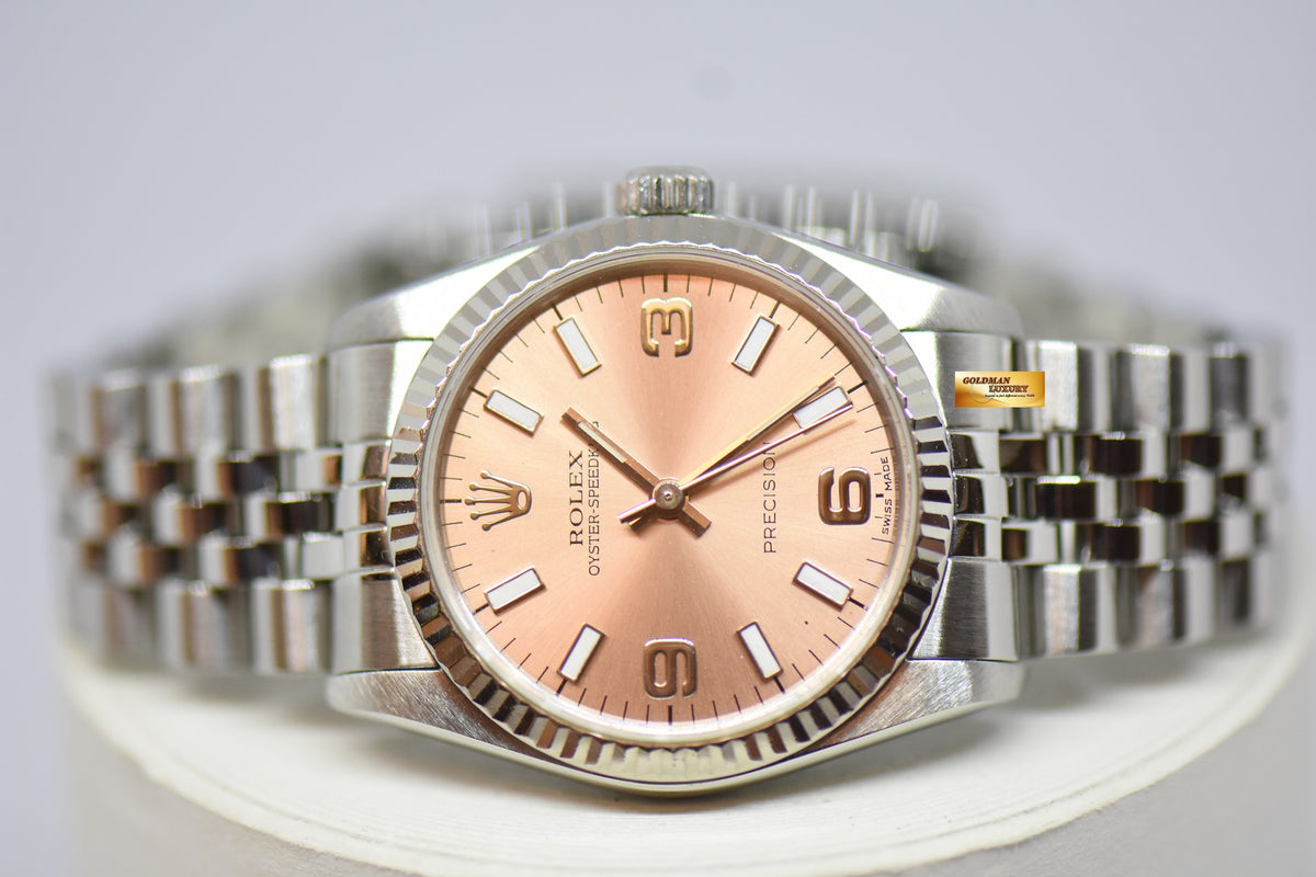 [SOLD] ROLEX OYSTER PERPETUAL BOYSIZE 31mm STEEL JUBILEE BRACELET 67514 [RECON DIAL] (MINT)