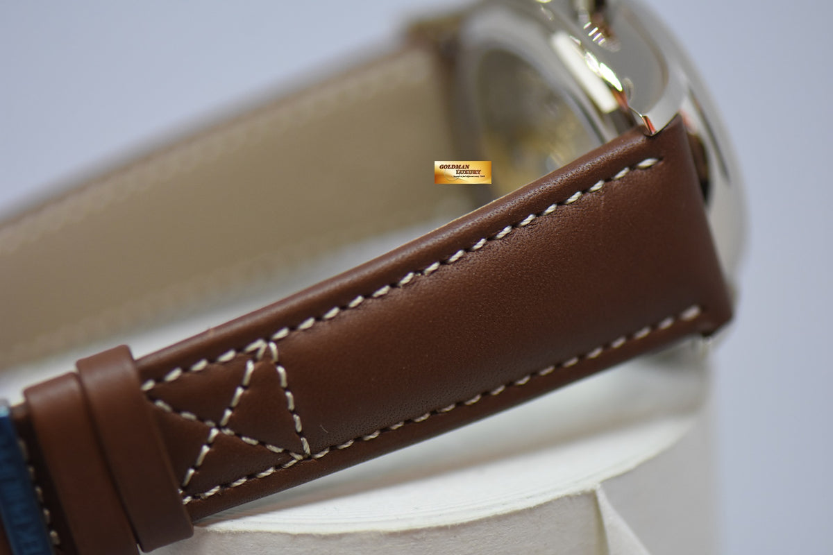 [SOLD] PATEK PHILIPPE ANNUAL CALENDAR FLYBACK CHRONOGRAPH WHITE GOLD IN LEATHER STRAP BLUE DIAL AUTOMATIC 5960G (NEW-UNWORN)