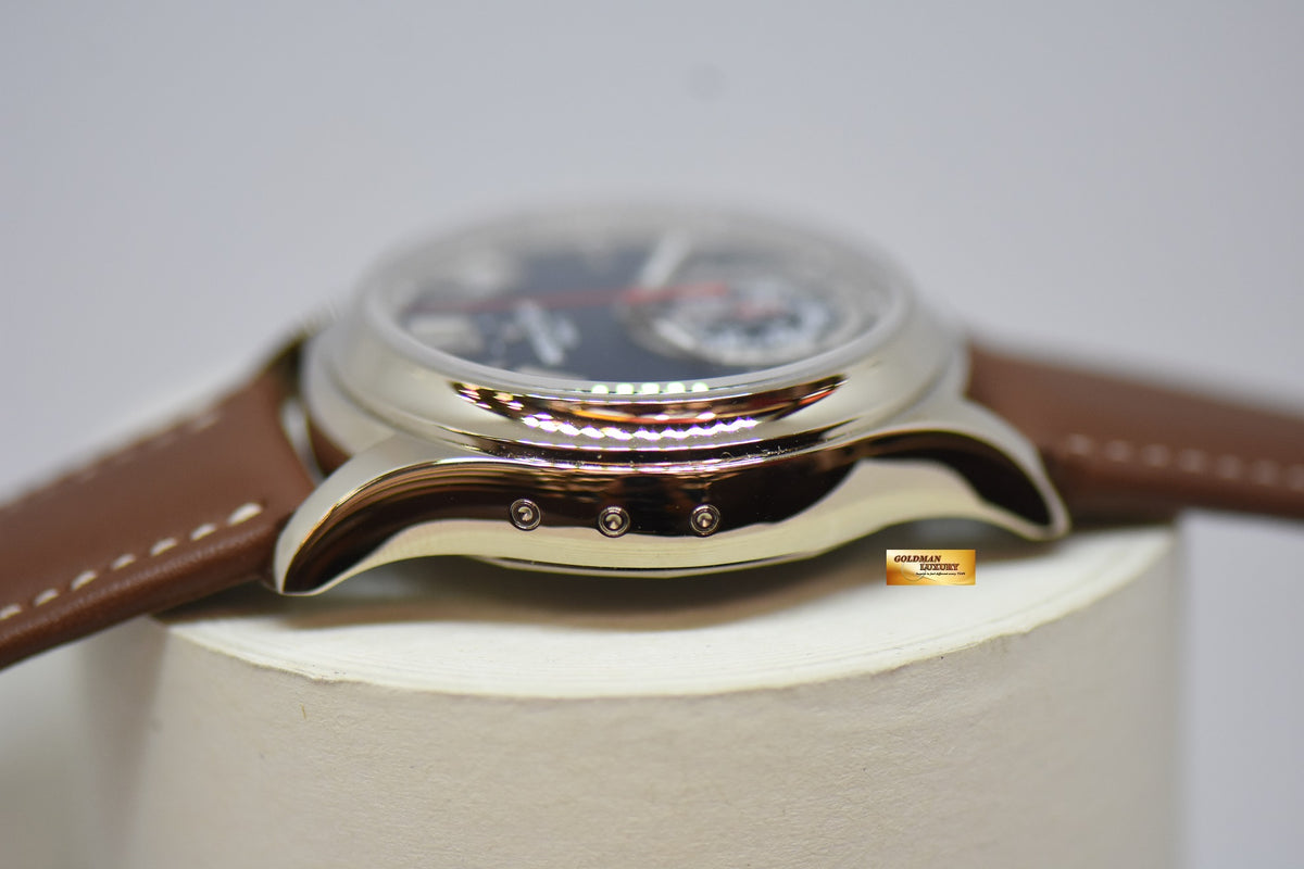 [SOLD] PATEK PHILIPPE ANNUAL CALENDAR FLYBACK CHRONOGRAPH WHITE GOLD IN LEATHER STRAP BLUE DIAL AUTOMATIC 5960G (NEW-UNWORN)