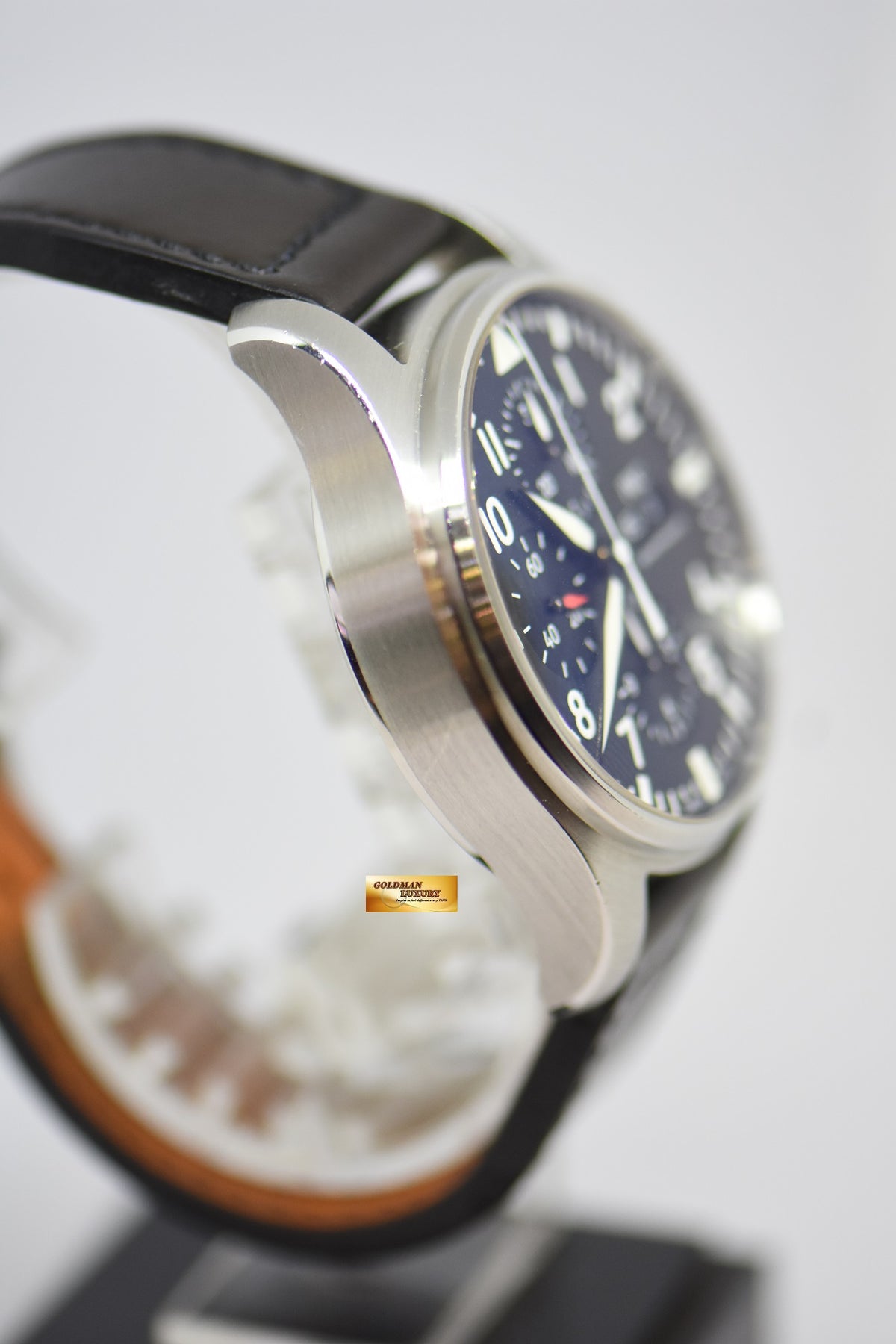 [SOLD] IWC PILOT MEN’S CHRONOGRAPH 43mm DAY-DATE AUTOMATIC IW3777-09 (MINT)