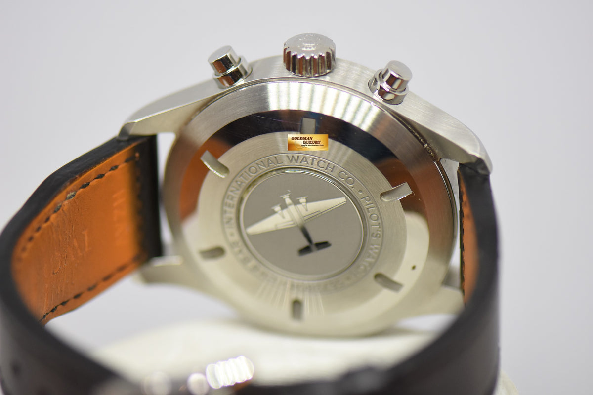 [SOLD] IWC PILOT MEN’S CHRONOGRAPH 43mm DAY-DATE AUTOMATIC IW3777-09 (MINT)