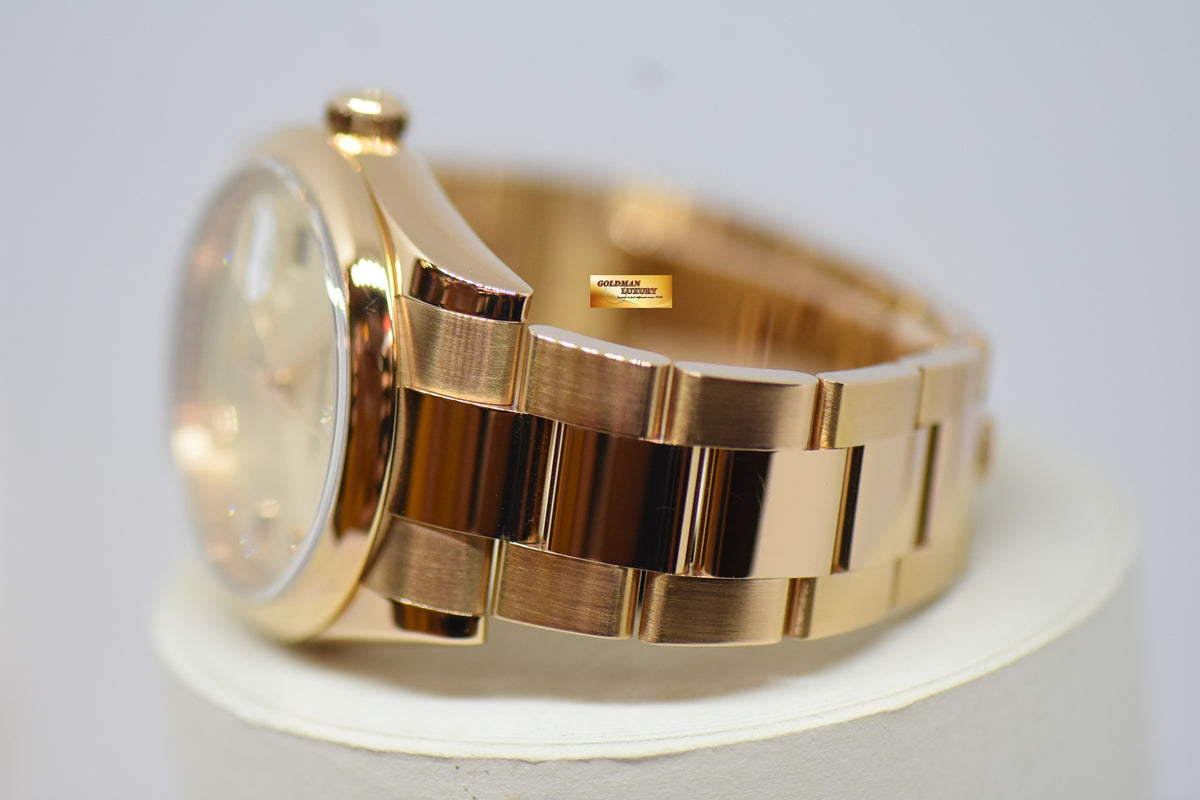 [SOLD] ROLEX OYSTER PERPETUAL DAY-DATE 36mm PINK DIAMOND DIAL 18K ROSE GOLD OYSTER BRACELET 118205 (MINT)