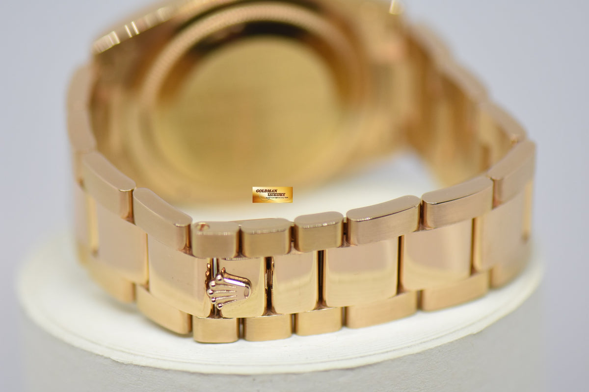 [SOLD] ROLEX OYSTER PERPETUAL DAY-DATE 36mm PINK DIAMOND DIAL 18K ROSE GOLD OYSTER BRACELET 118205 (MINT)