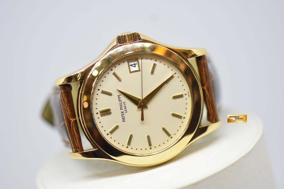 [SOLD] PATEK PHILIPPE CALATRAVA 18K YELLOW GOLD 37mm AUTOMATIC 5107 (NEAR MINT)