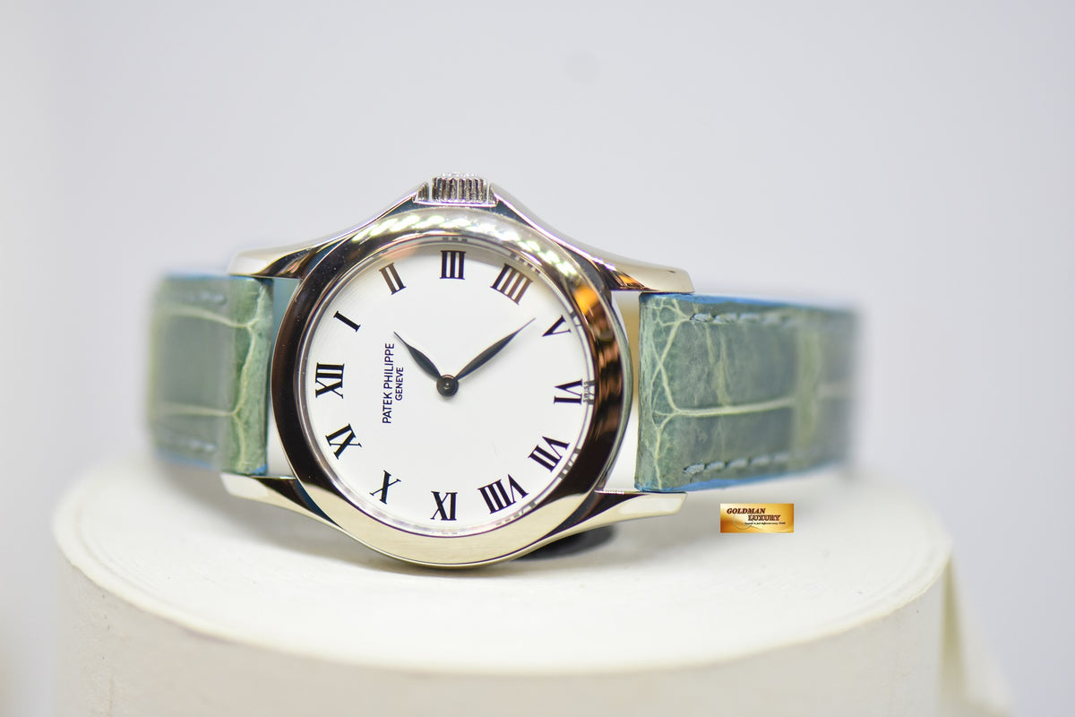 [SOLD] PATEK PHILIPPE CALATRAVA LADY 28mm WHITE GOLD MANUAL WINDING 4905G (NEAR MINT)