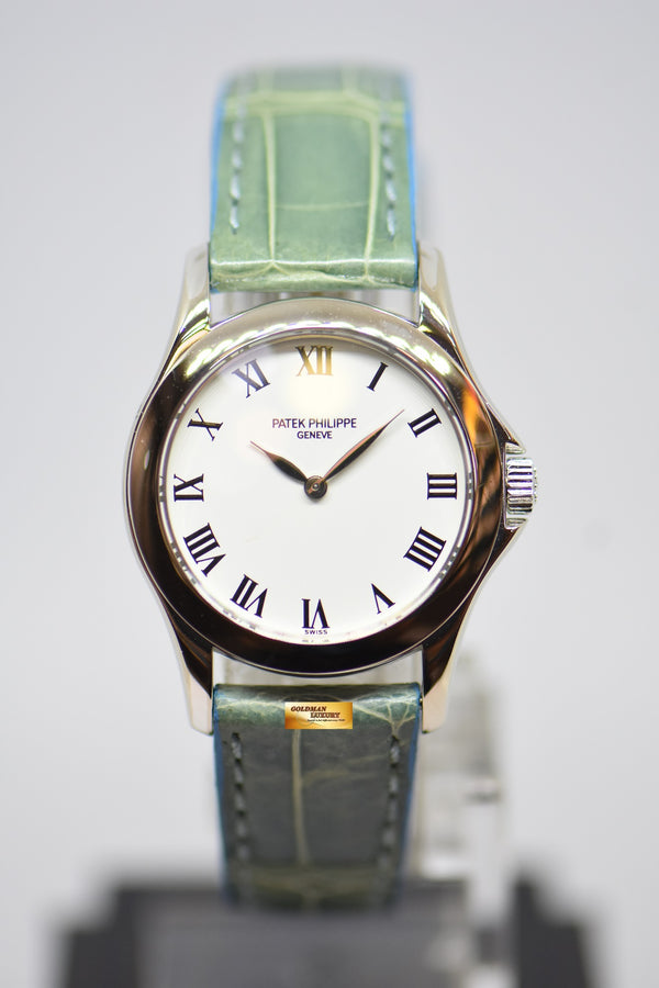 [SOLD] PATEK PHILIPPE CALATRAVA LADY 28mm WHITE GOLD MANUAL WINDING 4905G (NEAR MINT)