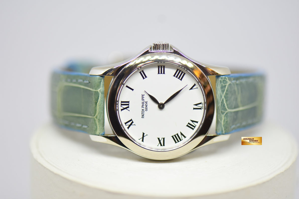 [SOLD] PATEK PHILIPPE CALATRAVA LADY 28mm WHITE GOLD MANUAL WINDING 4905G (NEAR MINT)