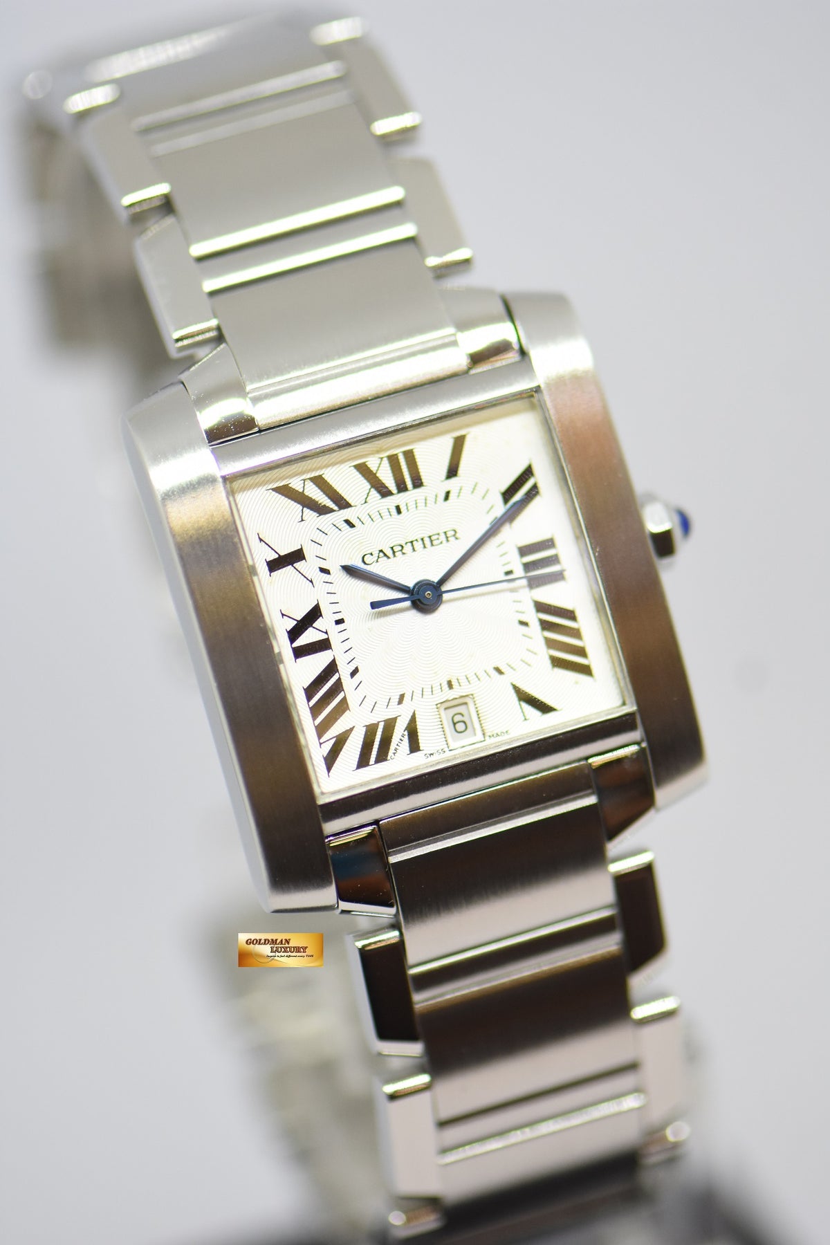 [SOLD] CARTIER FRANCAISE MIDSIZE STEEL IN BRACELET AUTOMATIC 2302 (NEAR MINT)