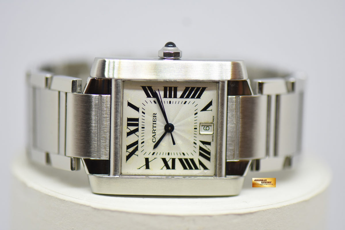 [SOLD] CARTIER FRANCAISE MIDSIZE STEEL IN BRACELET AUTOMATIC 2302 (NEAR MINT)