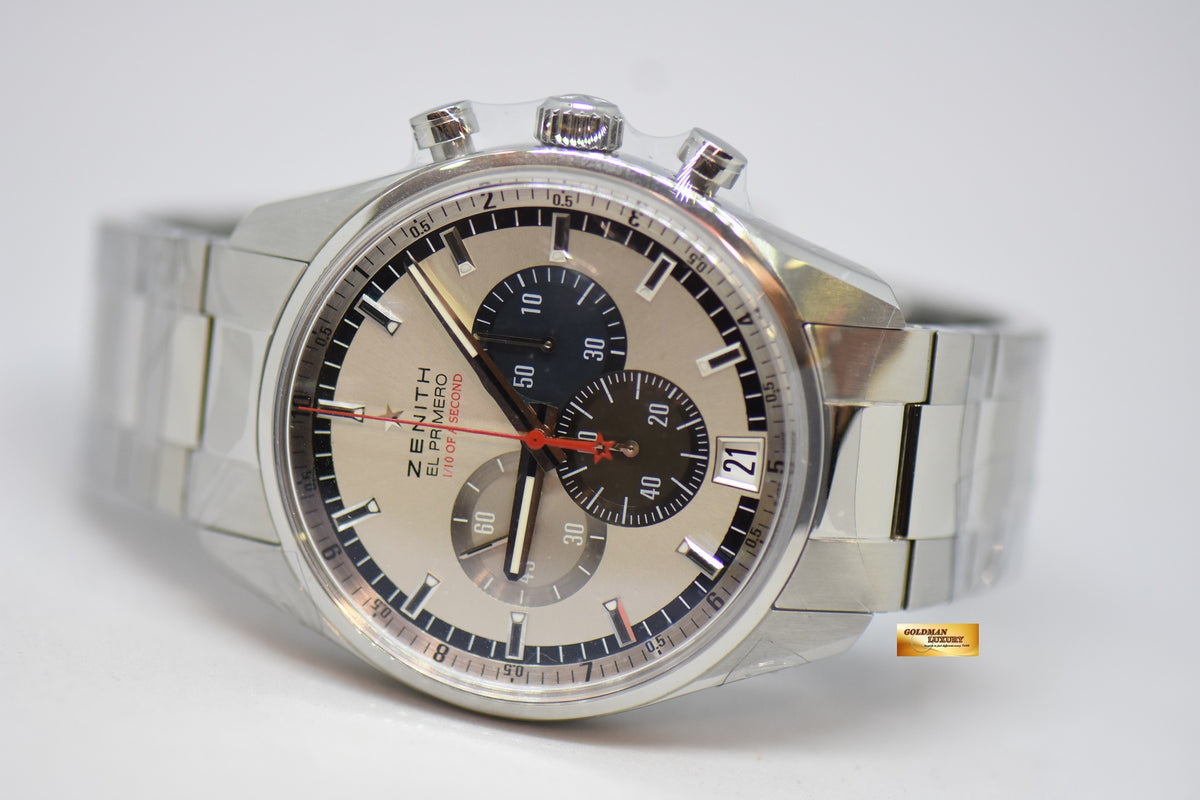 [SOLD] ZENITH EL PRIMERO STRIKING 10TH CHRONOGRAPH STEEL IN BRACELET LIMITED EDITION OF 1969 (LNIB)