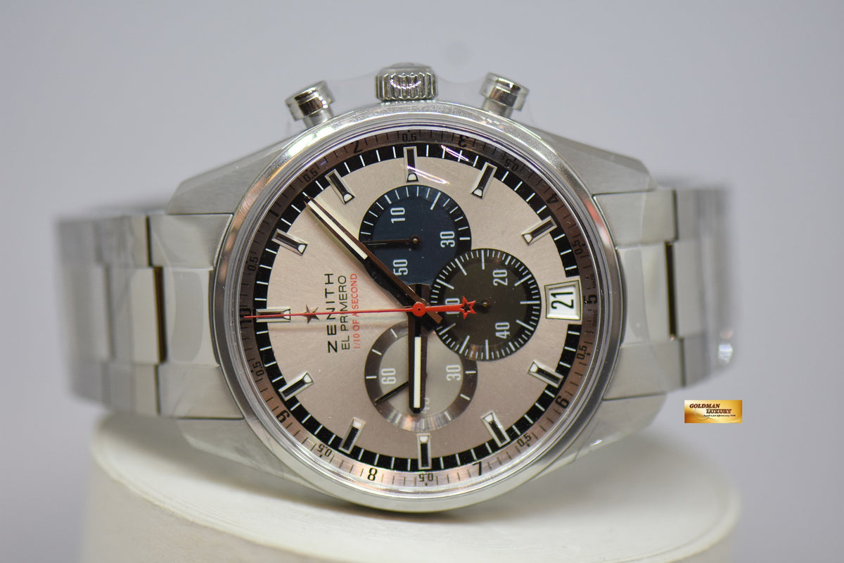 [SOLD] ZENITH EL PRIMERO STRIKING 10TH CHRONOGRAPH STEEL IN BRACELET LIMITED EDITION OF 1969 (LNIB)