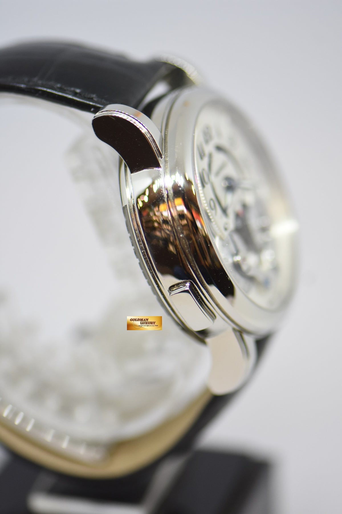 [SOLD] MONT BLANC NICOLAS RIEUSSEC STEEL IN LEATHER MONOPUSHER CHRONOGRAPH WITH HOMETIME AUTOMATIC (NEAR MINT)