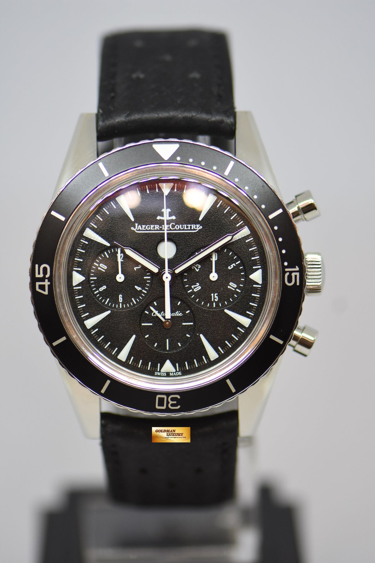 [SOLD] JLC MASTER COMPRESSOR DEEPSEA CHRONOGRAPH 42mm STEEL IN LEATHER STRAP AUTOMATIC Q2068570 (MINT)