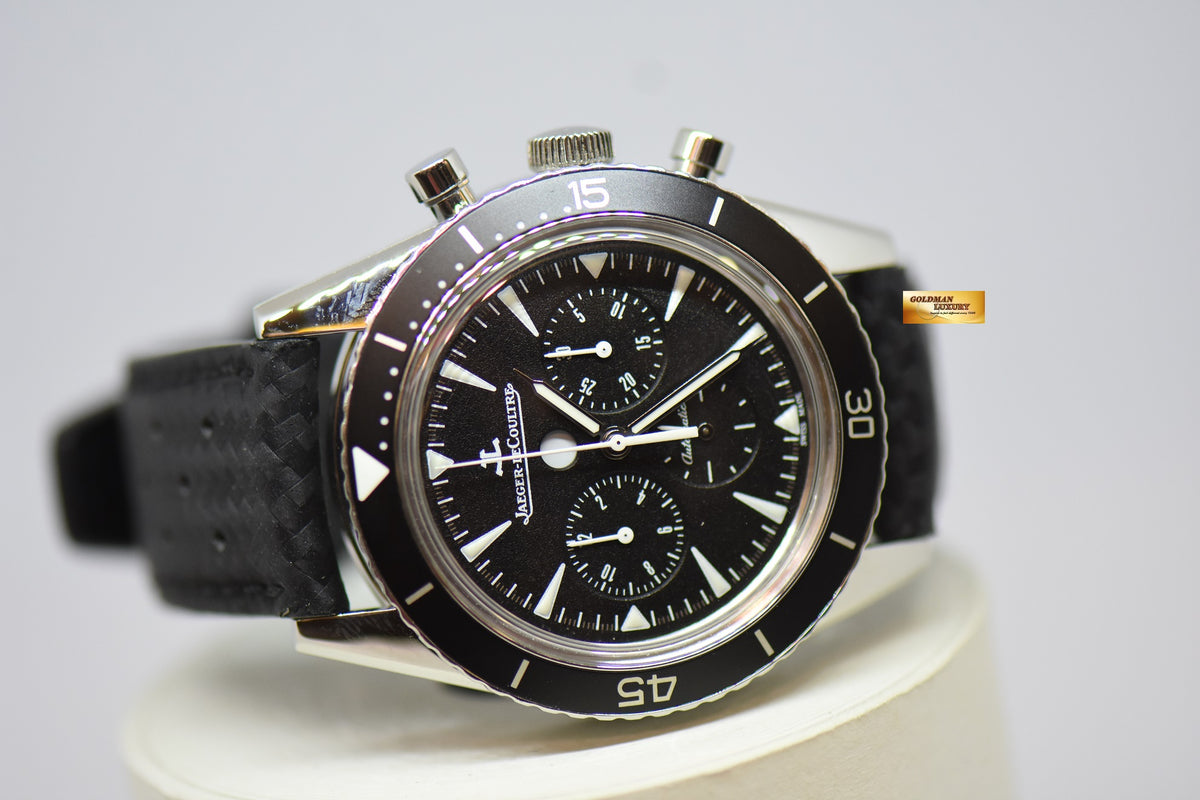 [SOLD] JLC MASTER COMPRESSOR DEEPSEA CHRONOGRAPH 42mm STEEL IN LEATHER STRAP AUTOMATIC Q2068570 (MINT)
