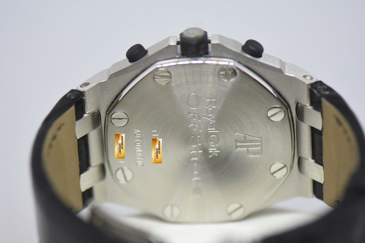 [SOLD] AUDEMARS PIGUET ROYAL OAK OFFSHORE SAFARI CHRONOGRAPH 42mm STEEL IN LEATHER STRAP AUTOMATIC 26020ST (MINT)