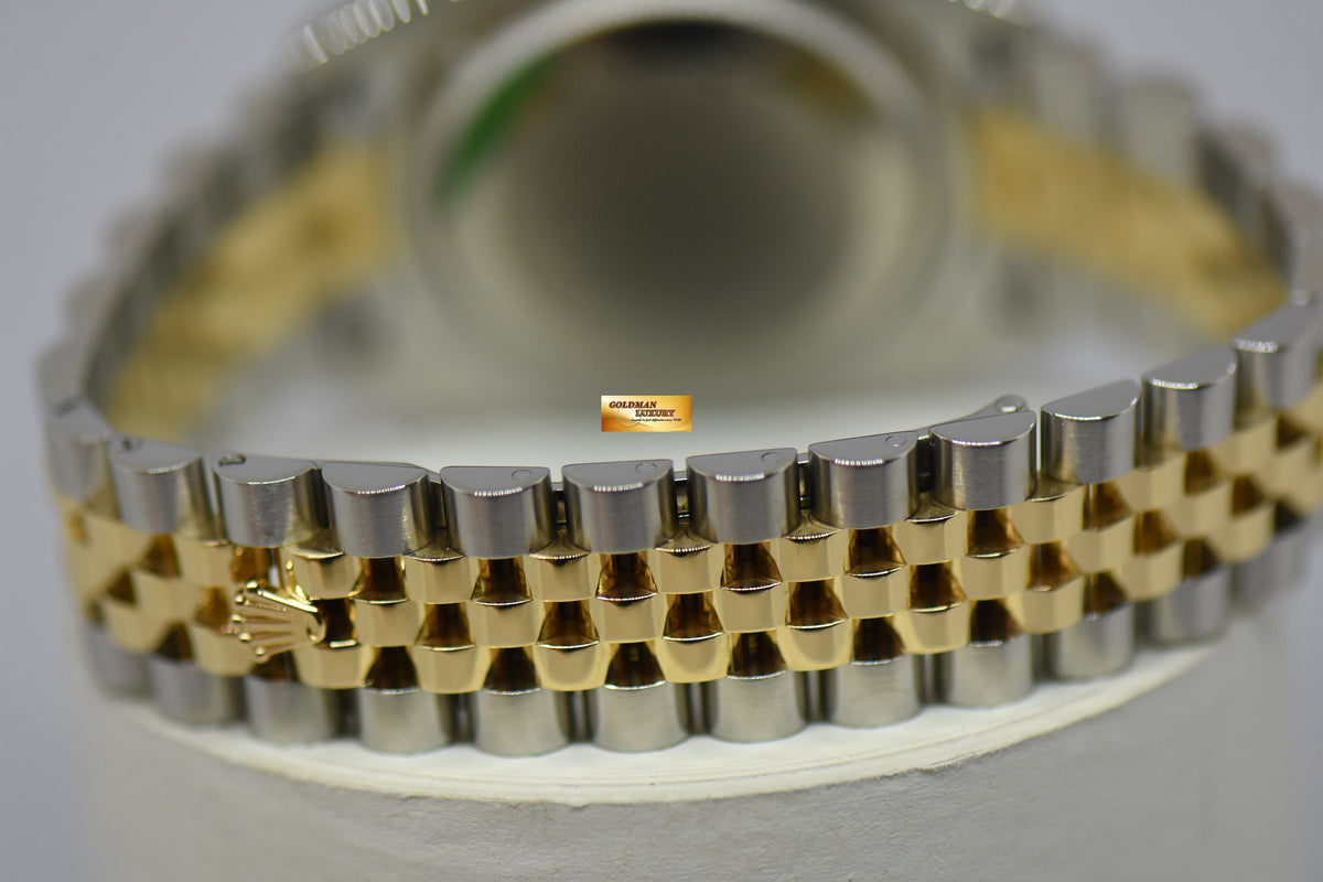 [SOLD] ROLEX OYSTER PERPETUAL DATEJUST 36mm PRISM ROMAN DIAL HALF GOLD IN JUBILEE BRACELET 116233 (MINT)