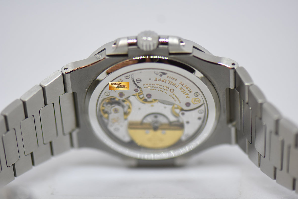 [SOLD] PATEK PHILIPPE NAUTILUS 40mm STAINLESS STEEL IN BRACELET POWER RESERVE MOONPHASE COMPLICATION AUTOMATIC 5712A-001 (MINT)