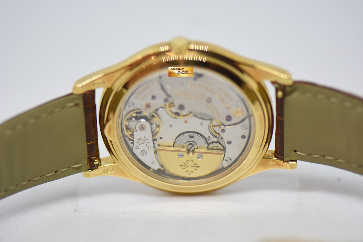 [SOLD] PATEK PHILIPPE PERPETUAL CALENDAR MOONPHASE 37mm 18K YELLOW GOLD 5140J (MINT)