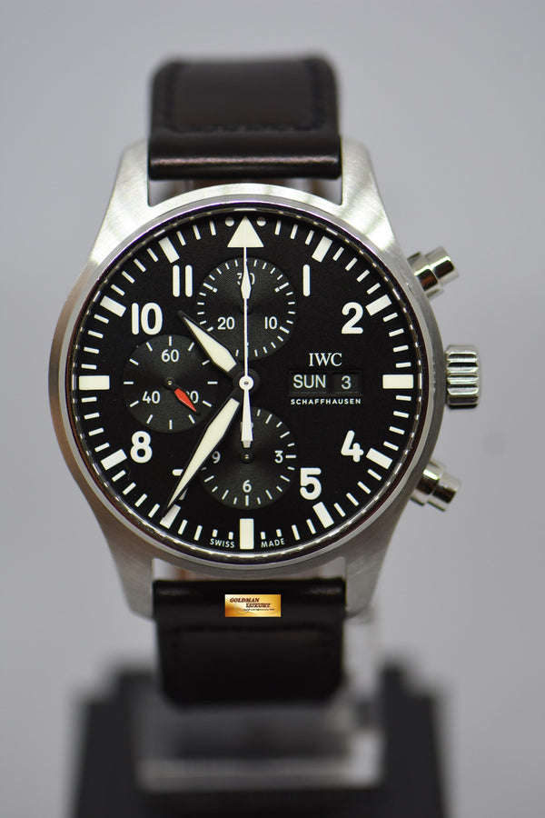 [SOLD] IWC PILOT MEN’S CHRONOGRAPH 43mm DAY-DATE AUTOMATIC IW3777-09 (MINT)