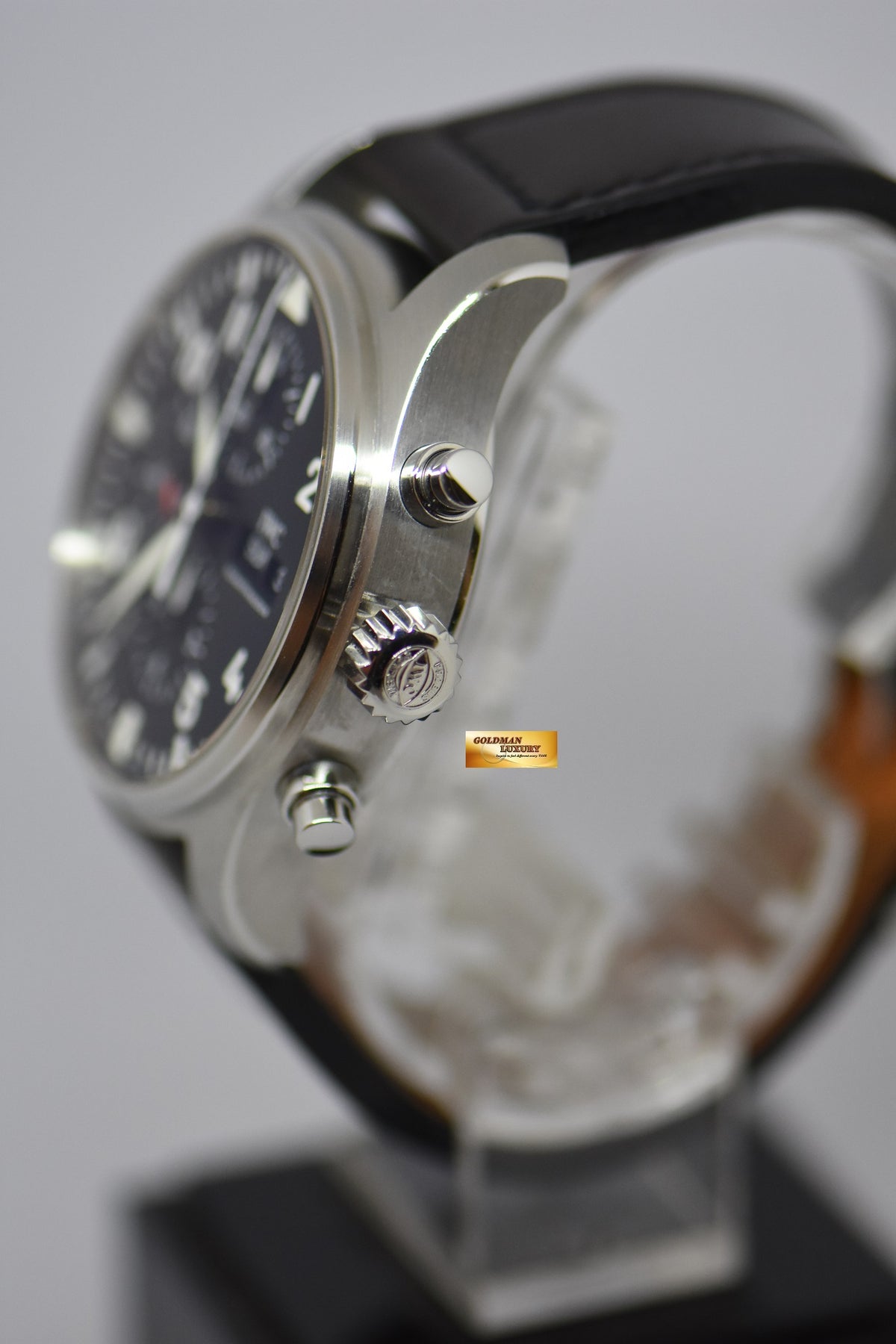 [SOLD] IWC PILOT MEN’S CHRONOGRAPH 43mm DAY-DATE AUTOMATIC IW3777-09 (MINT)