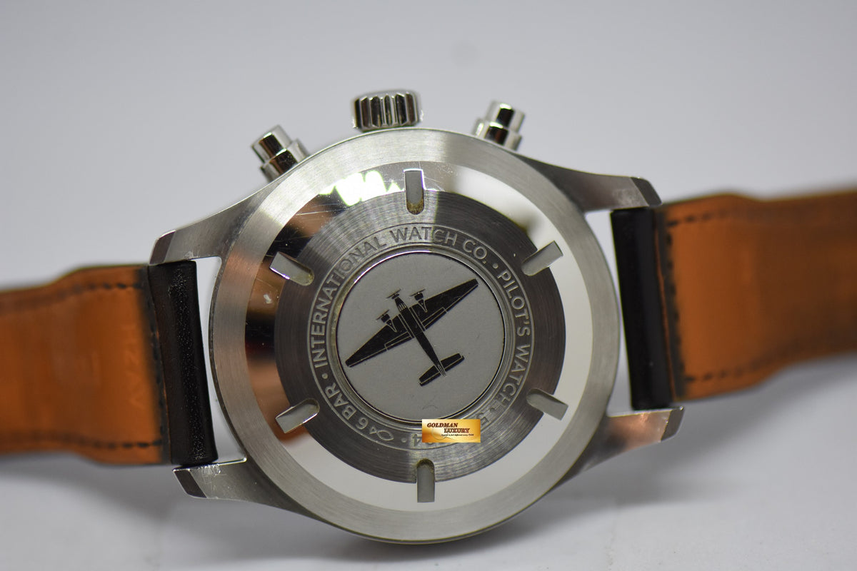 [SOLD] IWC PILOT MEN’S CHRONOGRAPH 43mm DAY-DATE AUTOMATIC IW3777-09 (MINT)