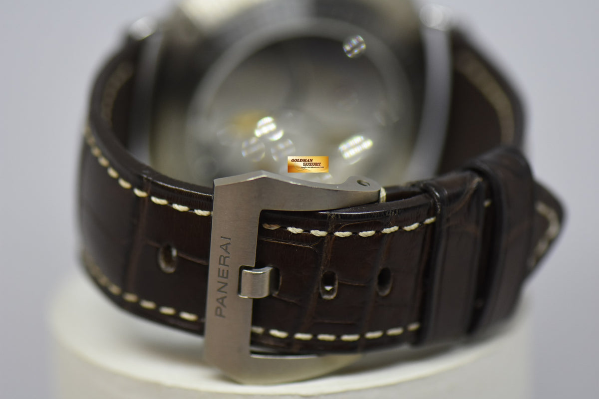 [SOLD] PANERAI RADIOMIR 45mm TITANIUM 8 DAYS POWER RESERVE TOBACCO BROWN DIAL MANUAL WINDING PAM 346 (MINT)