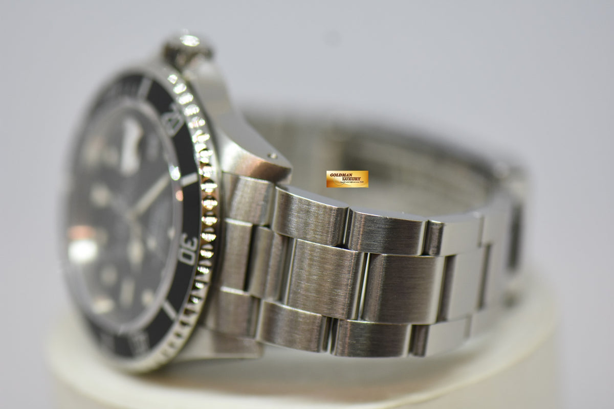 [SOLD] ROLEX OYSTER PERPETUAL SUBMARINER 40mm STEEL IN BRACELET TRITIUM DIAL BLACK 16610 (AGING CONDITION)