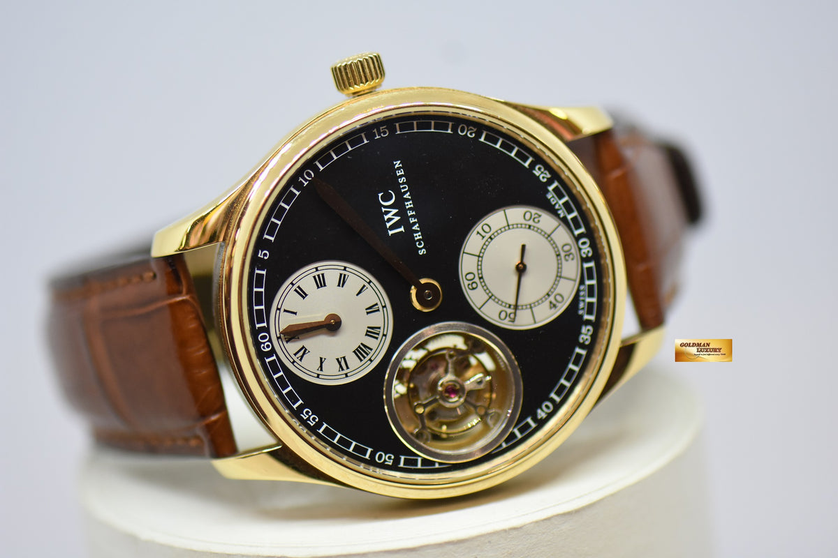 [SOLD] IWC PORTUGUESE TOURBILLION REGULATOR ROSE GOLD MANUAL WINDING IW5446-04 LIMITED EDITION OF 15PCS (MINT)