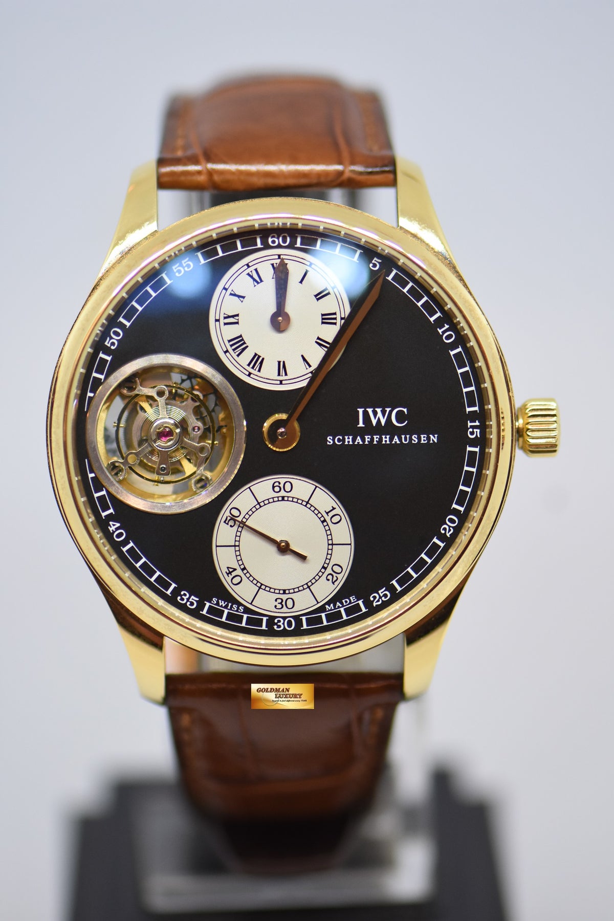 [SOLD] IWC PORTUGUESE TOURBILLION REGULATOR ROSE GOLD MANUAL WINDING IW5446-04 LIMITED EDITION OF 15PCS (MINT)