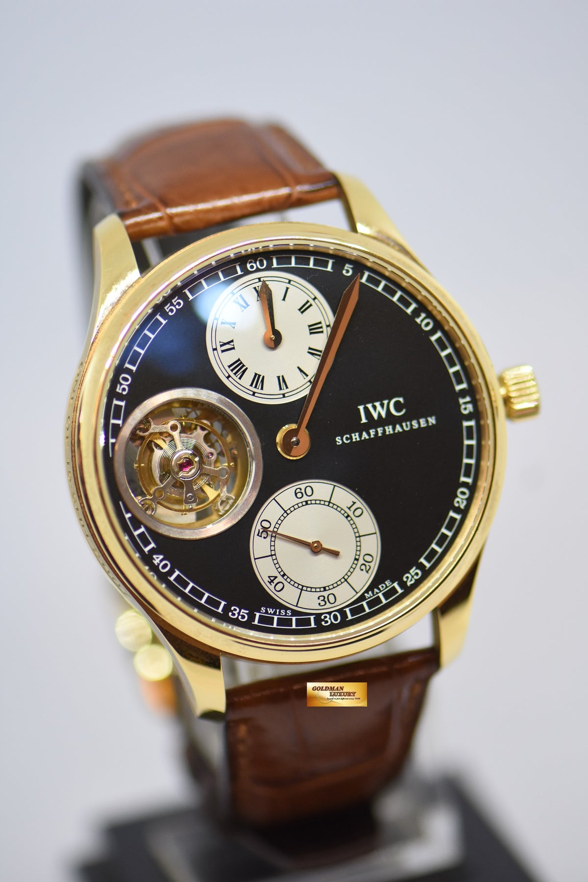 [SOLD] IWC PORTUGUESE TOURBILLION REGULATOR ROSE GOLD MANUAL WINDING IW5446-04 LIMITED EDITION OF 15PCS (MINT)