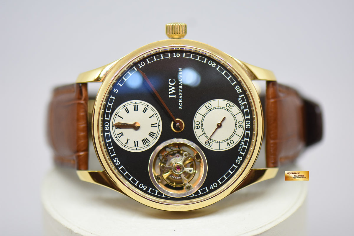 [SOLD] IWC PORTUGUESE TOURBILLION REGULATOR ROSE GOLD MANUAL WINDING IW5446-04 LIMITED EDITION OF 15PCS (MINT)