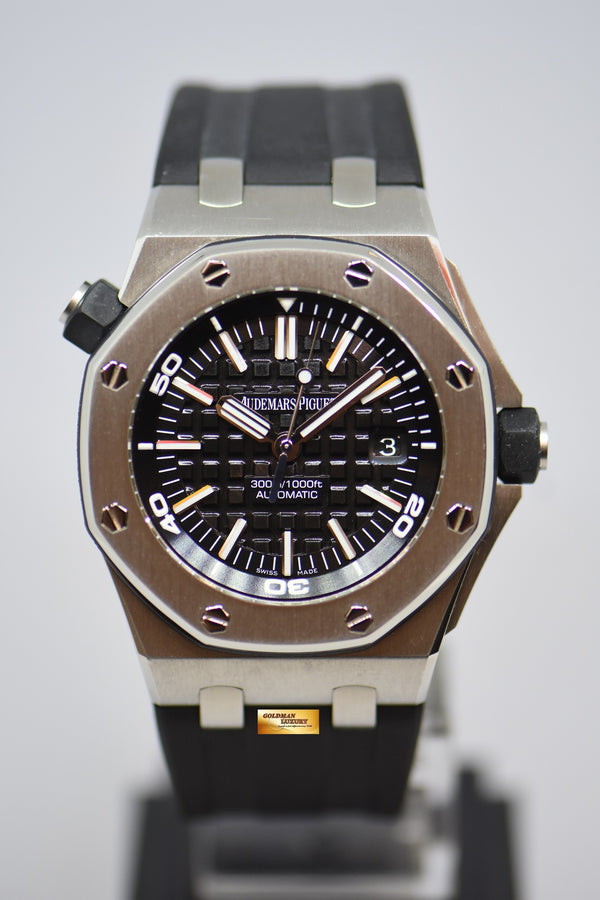 [SOLD] AUDEMARS PIGUET ROYAL OAK OFFSHORE DIVER 42mm STEEL BEZEL RUBBER STRAP 15703ST (MINT)