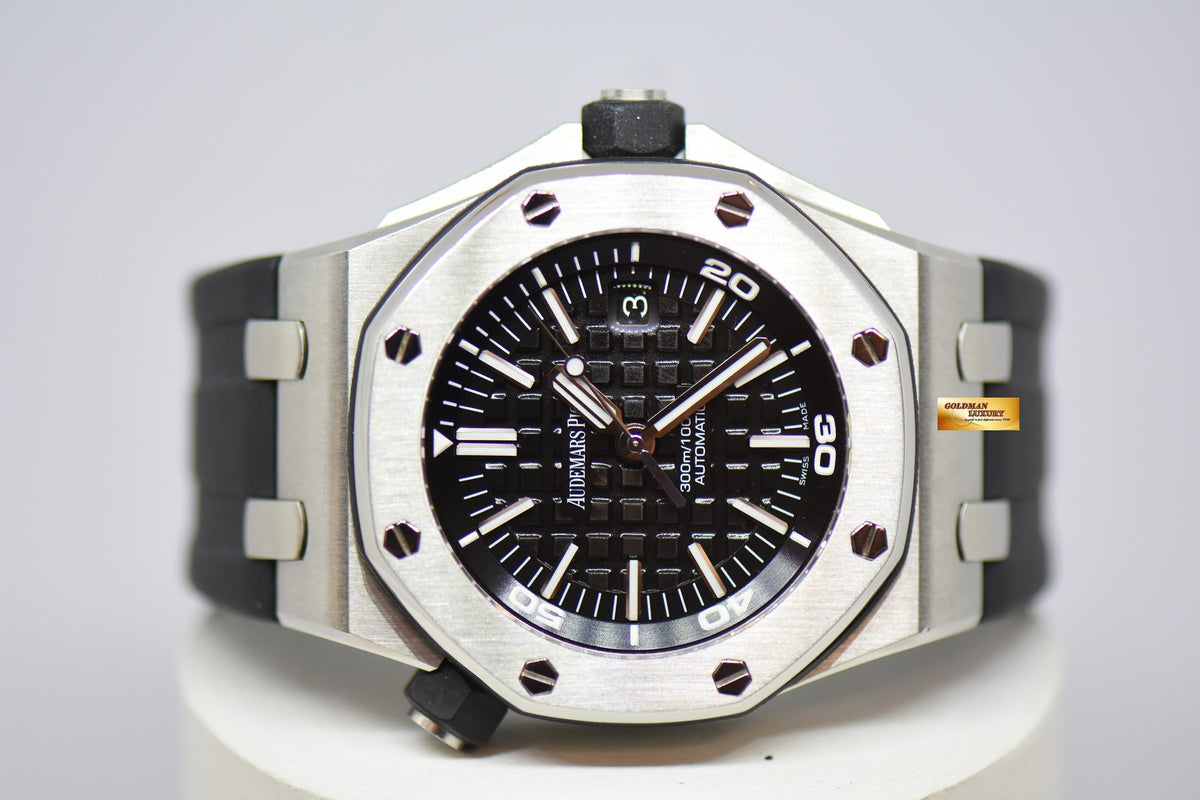[SOLD] AUDEMARS PIGUET ROYAL OAK OFFSHORE DIVER 42mm STEEL BEZEL RUBBER STRAP 15703ST (MINT)