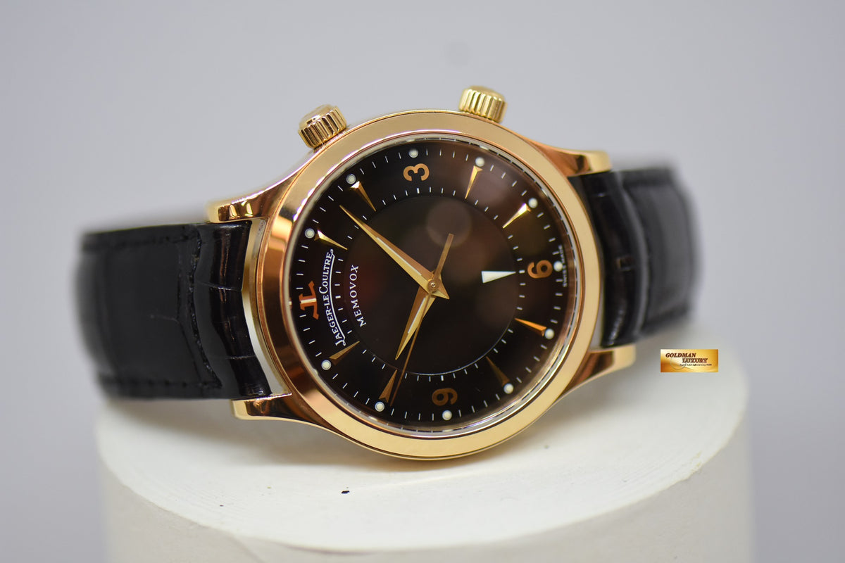 [SOLD] JLC MEMOVOX MASTER CONTROL ALARM 36mm 18K ROSE GOLD MANUAL WINDING 144.2.94.S (MINT)