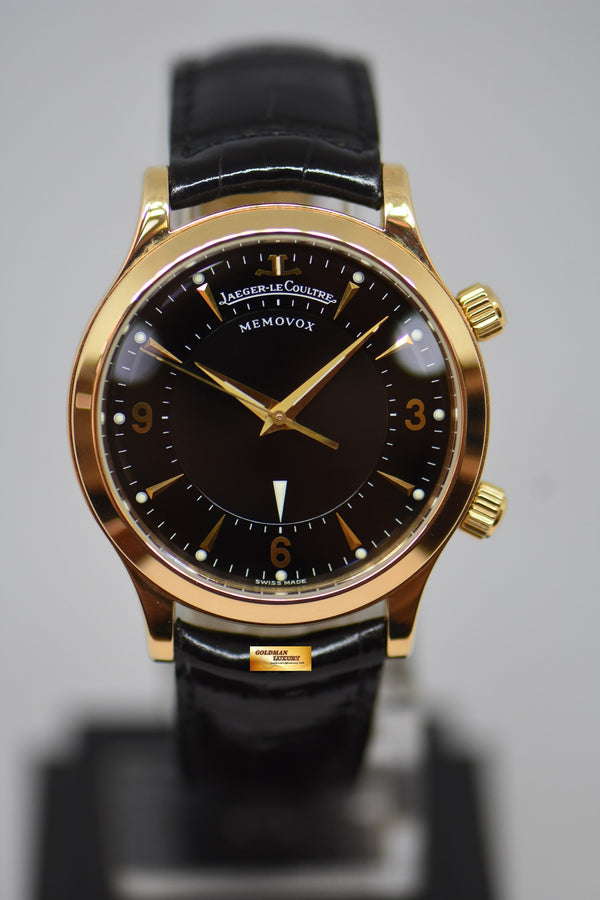 [SOLD] JLC MEMOVOX MASTER CONTROL ALARM 36mm 18K ROSE GOLD MANUAL WINDING 144.2.94.S (MINT)
