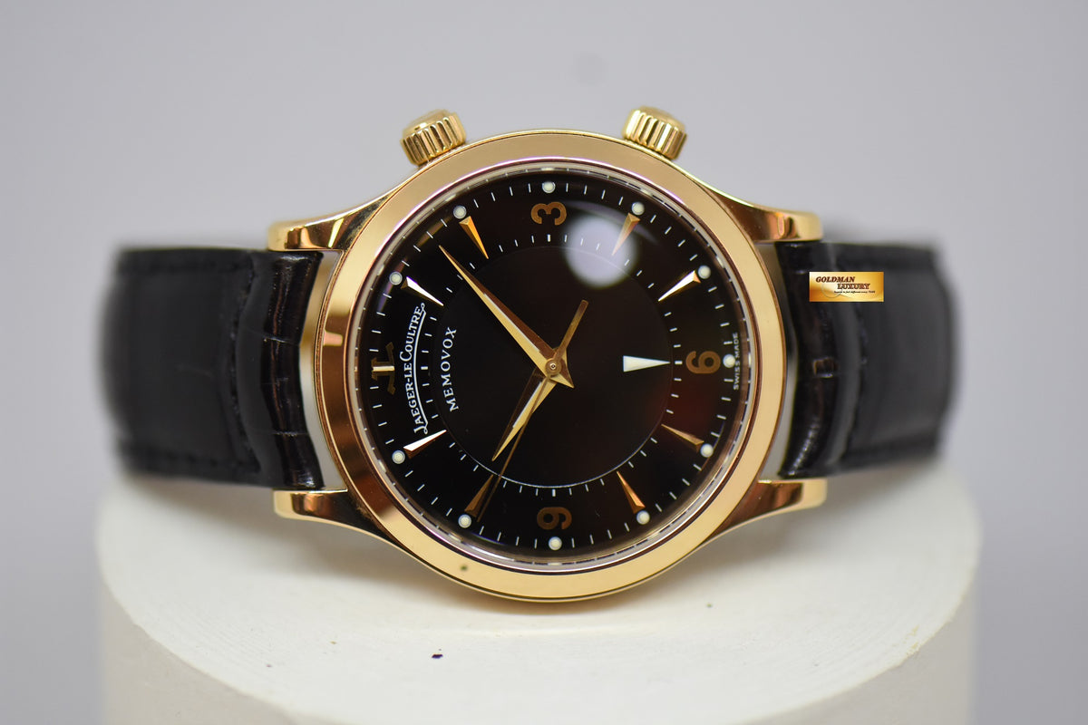 [SOLD] JLC MEMOVOX MASTER CONTROL ALARM 36mm 18K ROSE GOLD MANUAL WINDING 144.2.94.S (MINT)
