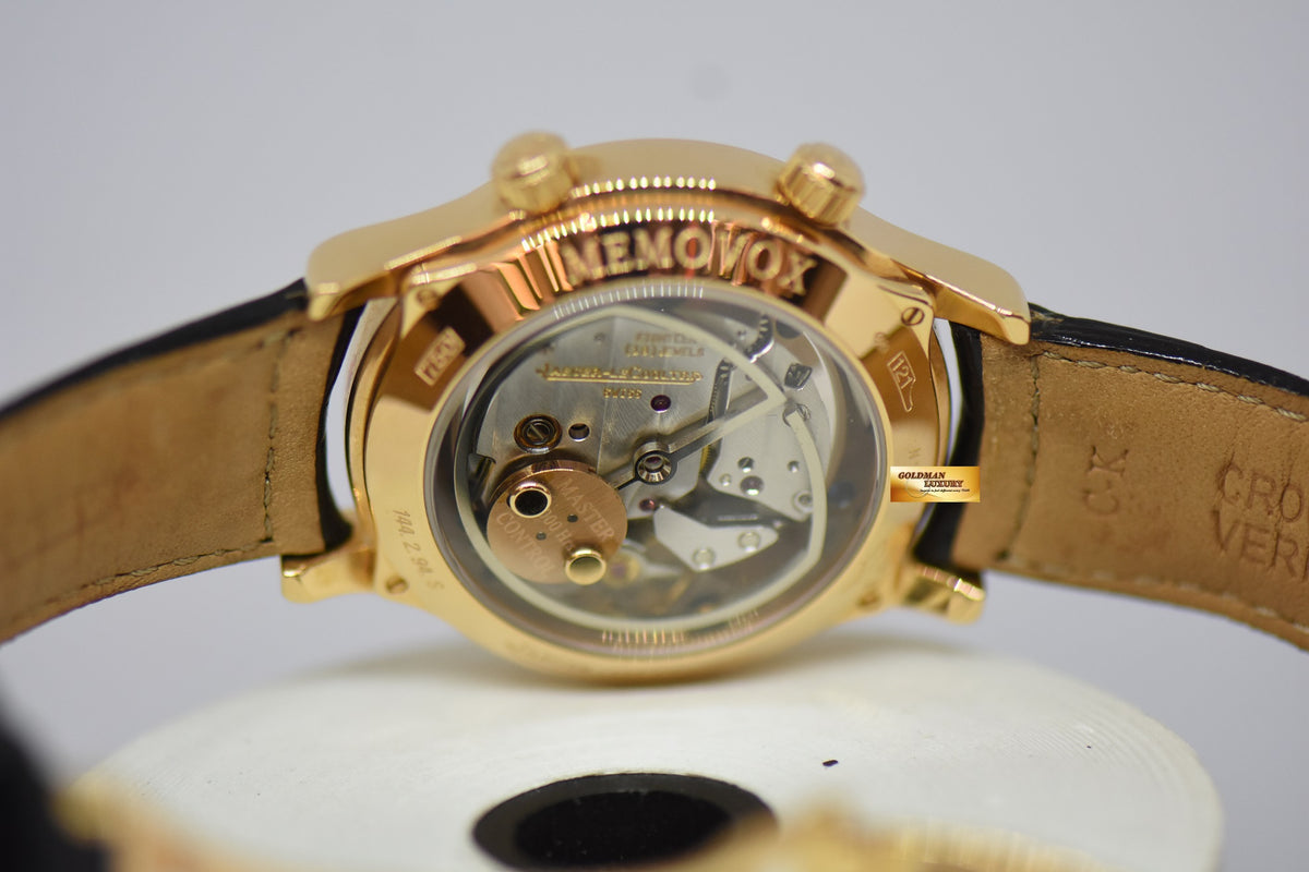 [SOLD] JLC MEMOVOX MASTER CONTROL ALARM 36mm 18K ROSE GOLD MANUAL WINDING 144.2.94.S (MINT)