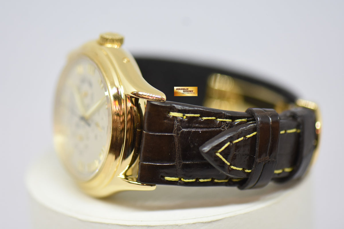 [SOLD] PATEK PHILIPPE COMPLICATION 36mm ANNUAL CALENDAR YELLOW GOLD IN LEATHER STRAP AUTOMATIC 5035J (NEAR MINT)