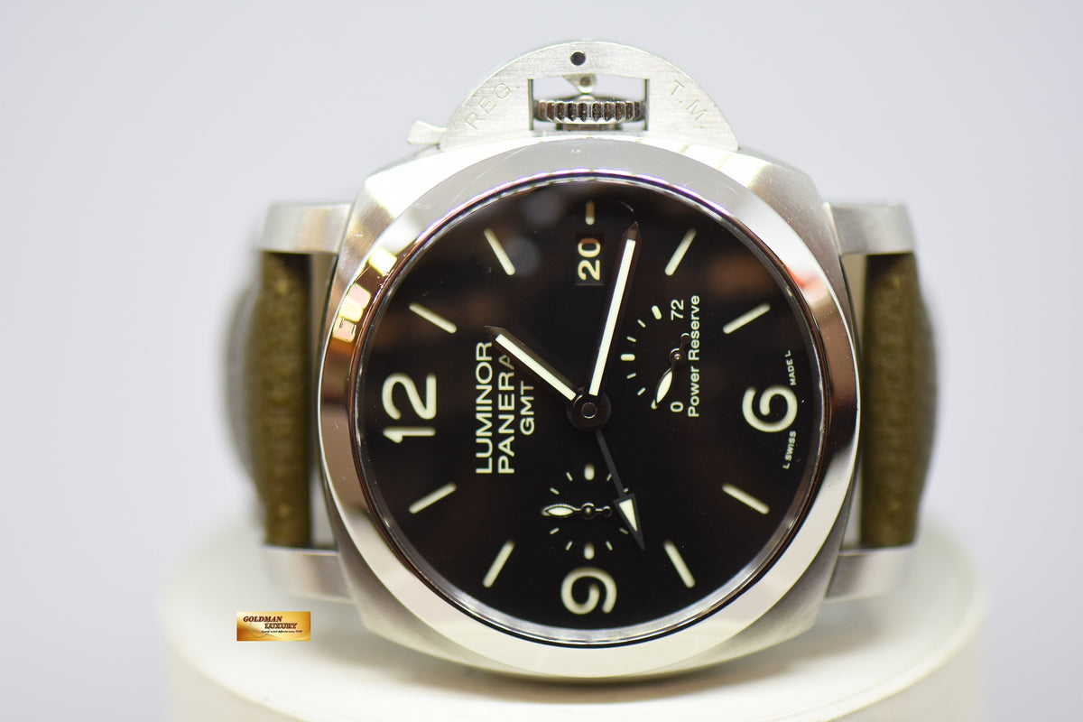 [SOLD] PANERAI LUMINOR 1950 GMT 3 DAYS POWER RESERVE 44mm P.9000 AUTOMATIC PAM 321 (MINT)
