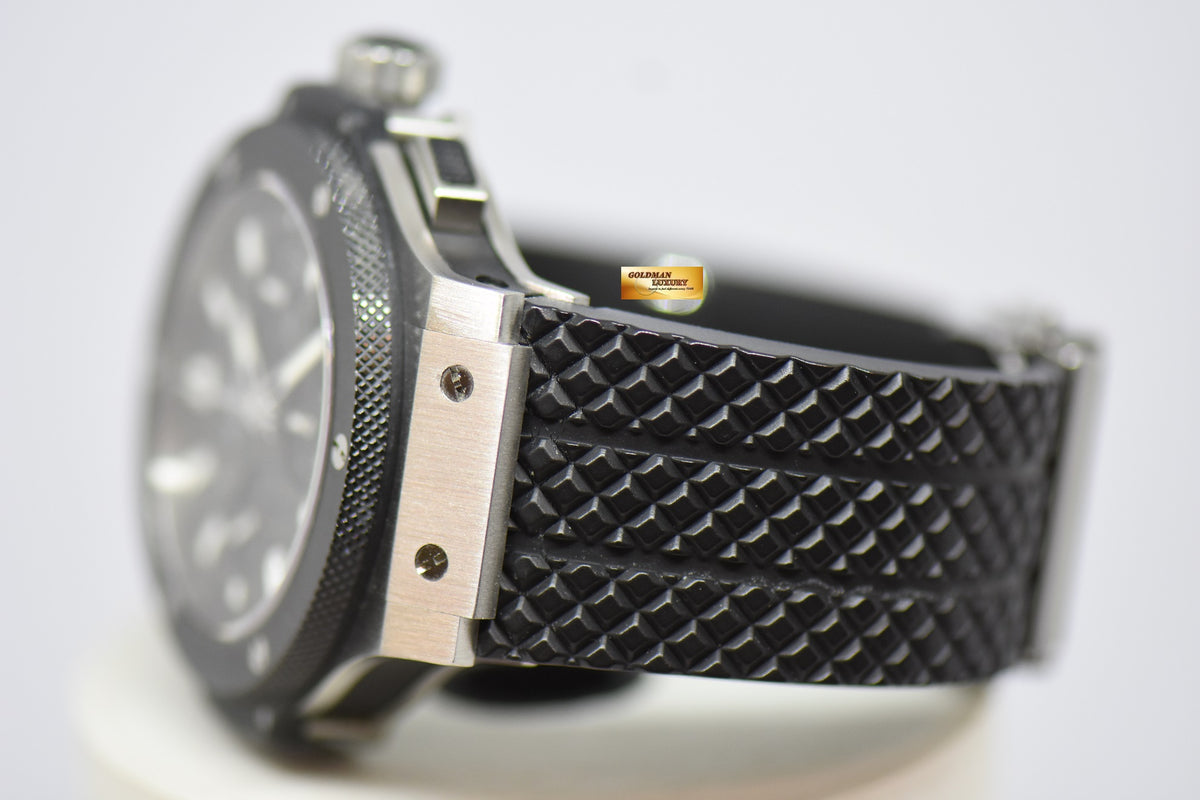 [SOLD] HUBLOT BIG BANG CHRONOGRAPH 44mm STEEL IN RUBBER STRAP CERAMIC BEZEL AUTOMATIC 301.SM.1770.GR (NEAR MINT)