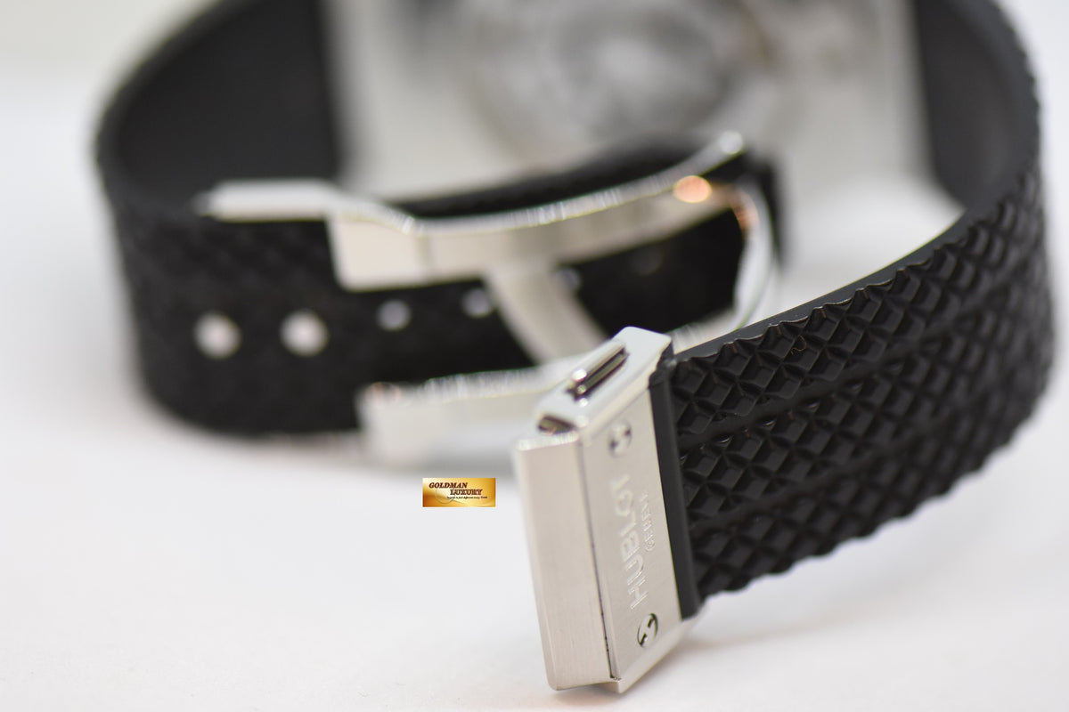 [SOLD] HUBLOT BIG BANG CHRONOGRAPH 44mm STEEL IN RUBBER STRAP CERAMIC BEZEL AUTOMATIC 301.SM.1770.GR (NEAR MINT)