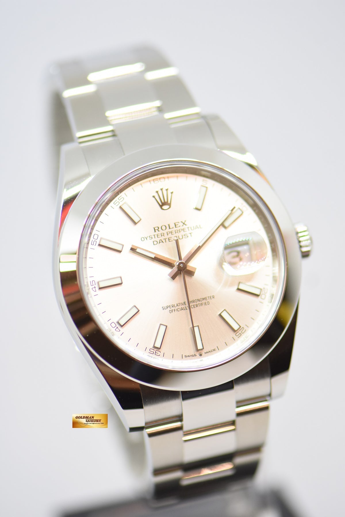 [SOLD] ROLEX OYSTER PERPETUAL DATEJUST 41mm SILVER DIAL STEEL IN OYSTER BRACELET 126300 (NEW-UNWORN)