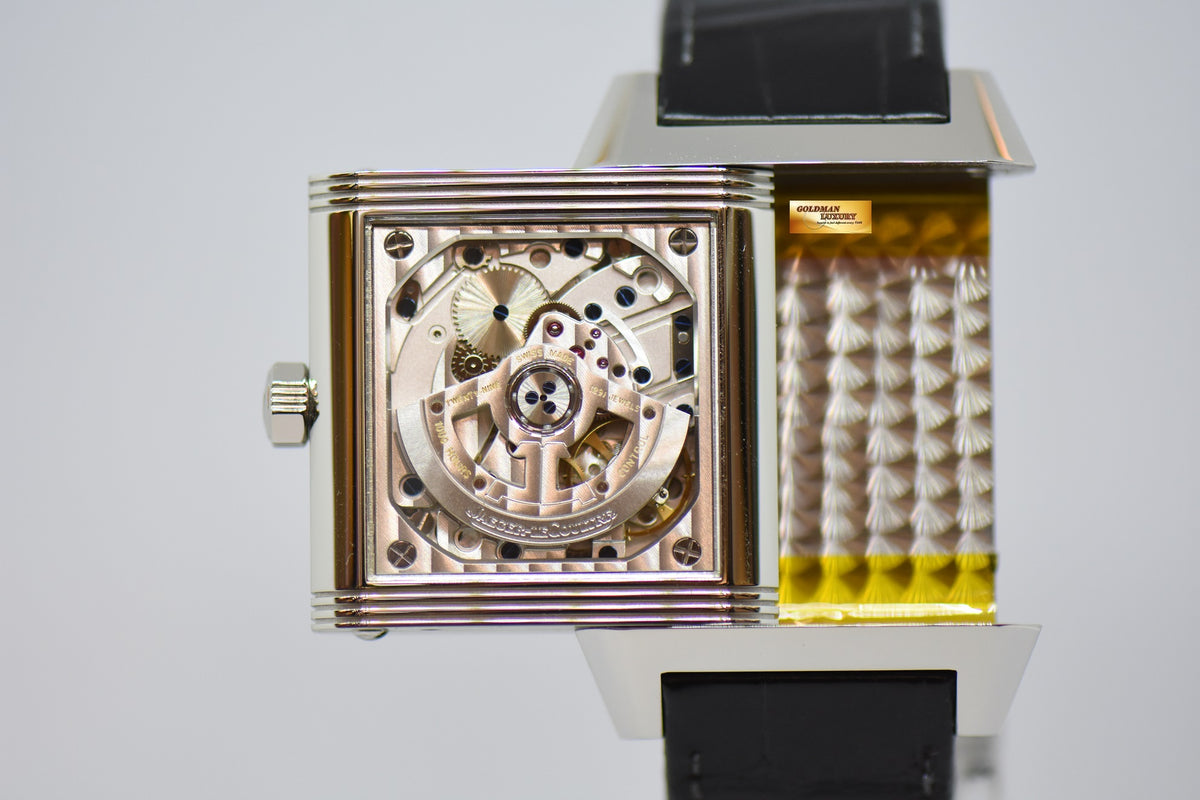 [SOLD] JLC REVERSO SQUADRA HOMETIME am/pm GMT STEEL IN LEATHER AUTOMATIC 230.8.77 (MINT)