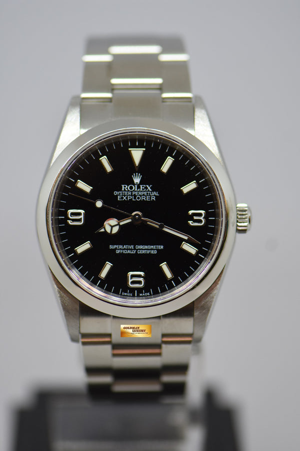 [SOLD] ROLEX OYSTER PERPETUAL EXPLORER 36mm (Non-Lumed 3,6,9) AUTOMATIC 114270 (MINT)