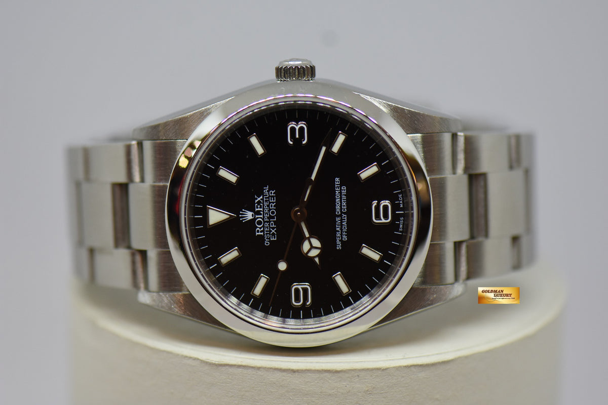 [SOLD] ROLEX OYSTER PERPETUAL EXPLORER 36mm (Non-Lumed 3,6,9) AUTOMATIC 114270 (MINT)