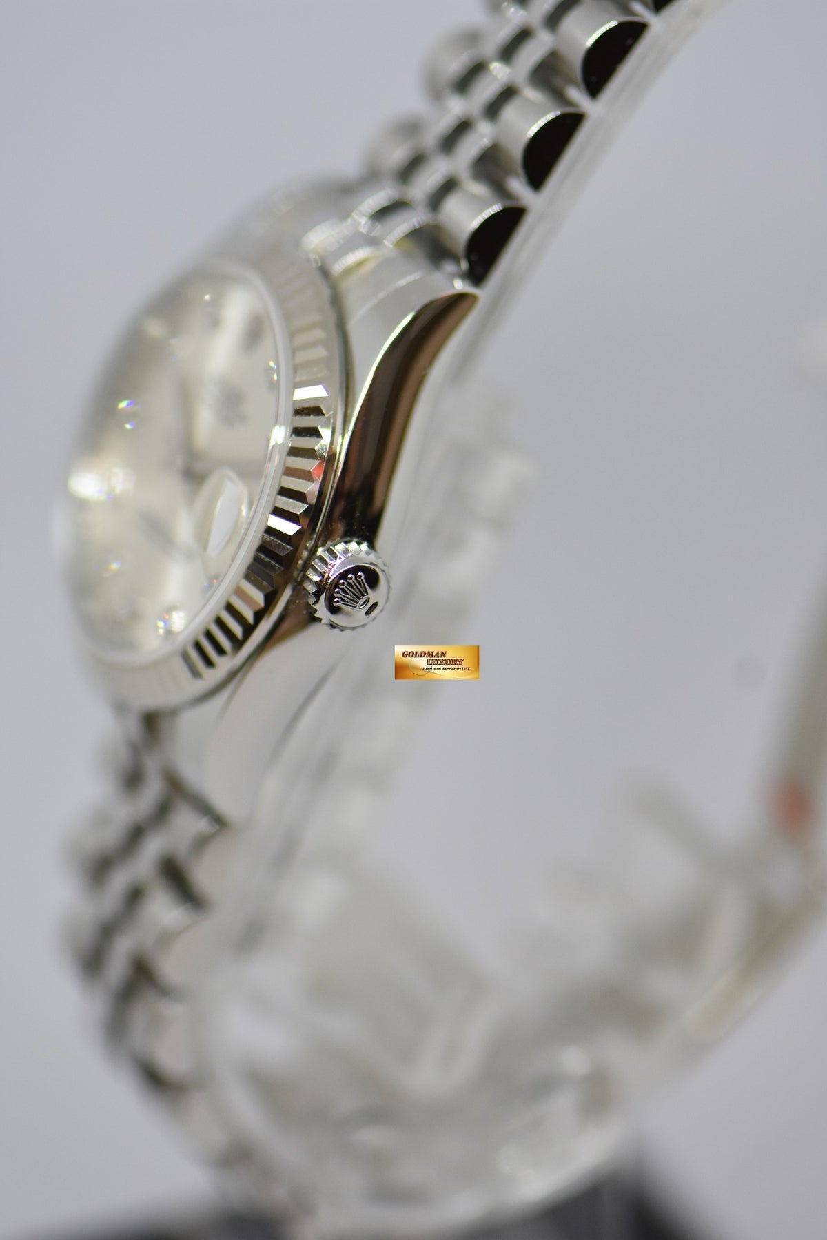 [SOLD] ROLEX OYSTER DATEJUST 31mm SILVER DIAMOND DIAL STAINLESS STEEL JUBILEE BRACELET 178274 (MINT)