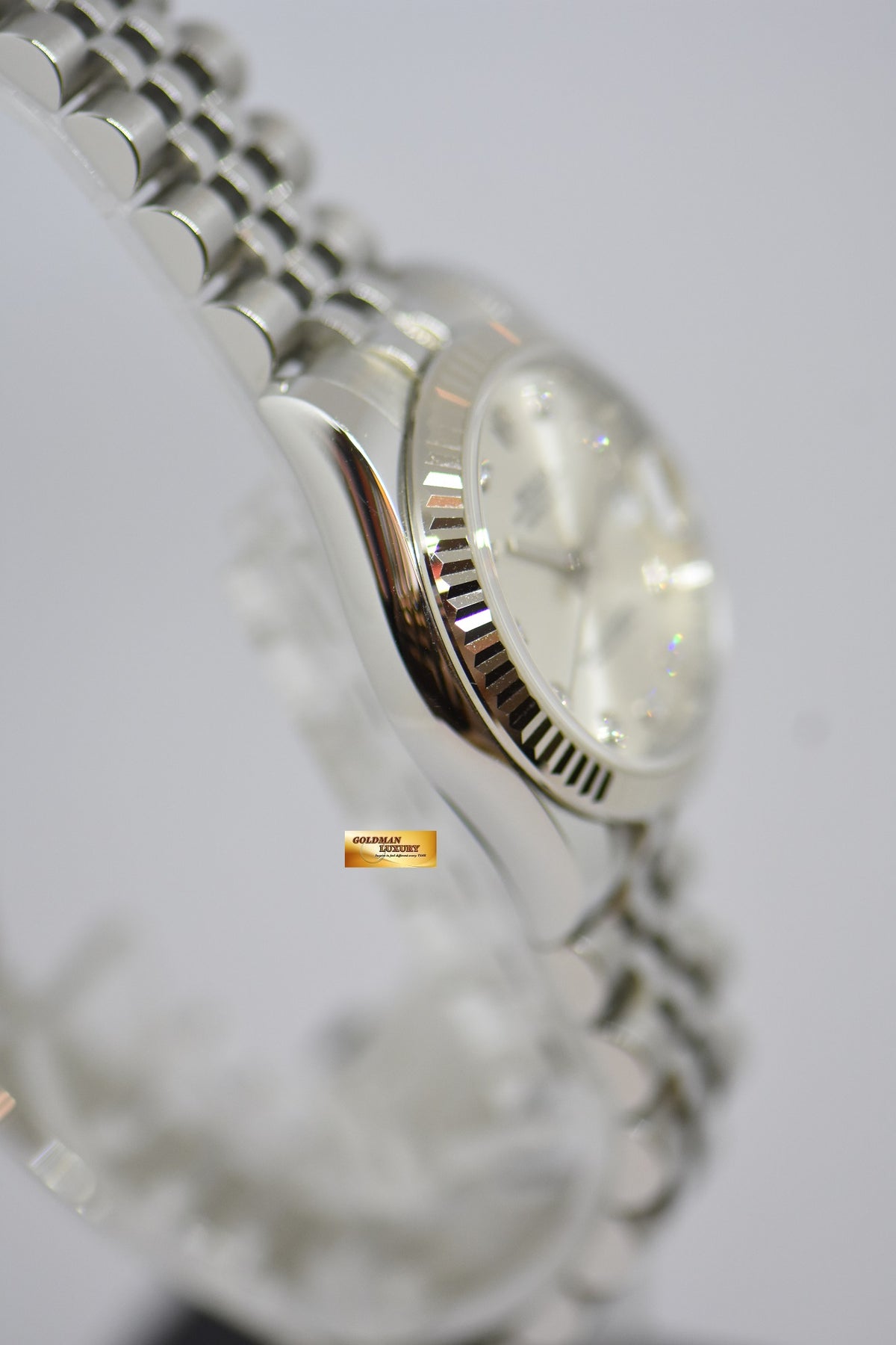 [SOLD] ROLEX OYSTER DATEJUST 31mm SILVER DIAMOND DIAL STAINLESS STEEL JUBILEE BRACELET 178274 (MINT)