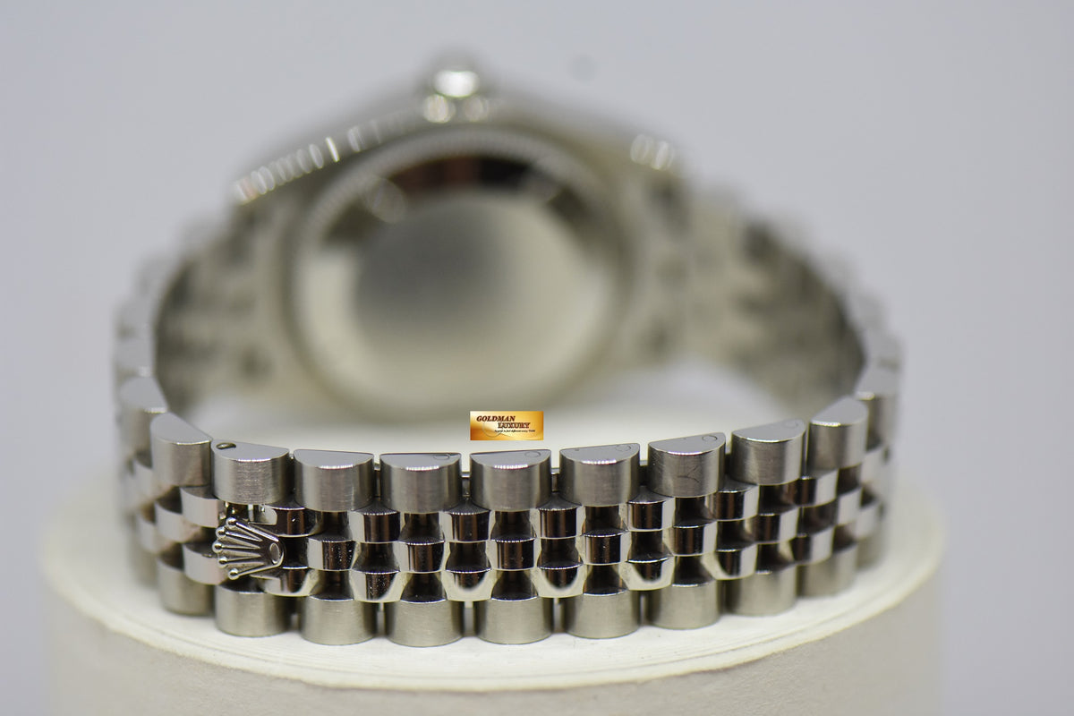 [SOLD] ROLEX OYSTER DATEJUST 31mm SILVER DIAMOND DIAL STAINLESS STEEL JUBILEE BRACELET 178274 (MINT)