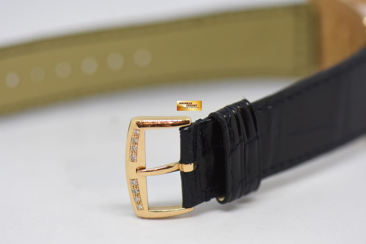 [SOLD] FRANCK MULLER MASTER SQUARE LADIES ORIGINAL FACTORY FULL PAVED DIAMONDS 18K ROSE GOLD QUARTZ 6002M QZ D CD (MINT)